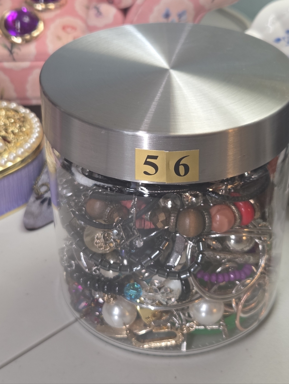 #56 Mystery Jewelry Jar- All Wearable - 2.52 lbs.